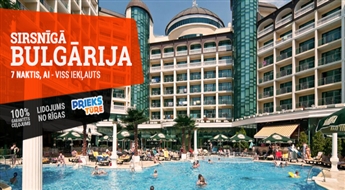 Viesnīca Planeta Hotel 5*(AI) + Lidojums + Transfērs, 7 naktis! Palutiniet sevi ar lielisku atpūtu burvīgajās Bulgārijas pludmalēs!