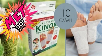 Likvidē kaitīgus toksīnus no organisma! Ārstnieciskie bioplāksteri „Kinoki Detox” 10 gb.!