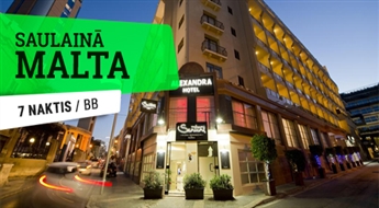 Гостиница Alexandra Hotel 3*(BB) + Перелет + Трансфер, 7 ночей! Отдохните на солнечном острове Мальта!