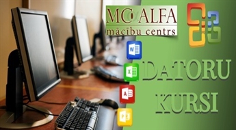 Nebijis piedāvājums! Datorkursi ar vienreizēju atlaidi!