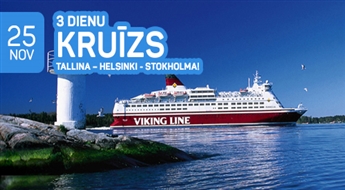 3 dienu kruīzs maršrutā Tallina – Helsinki - Stokholma!