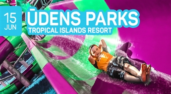 Atpūta 'Tropical Island' Vācijā! 3 dienas! Tā ir īsta tropu paradīze Brandenburgas meža ielokā. Jūs sagaida svelmaina vasara, balta smilšu pludmale, okeāna ūdens brāzmas un palmu lapu šalkoņa.
