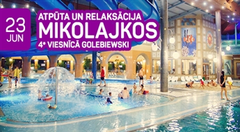 Atpūta 4★ viesnīcā "Golebiewski" ar brokastīm un vakariņām un neierobežotu akvaparka "Tropikana" apmeklējumu! 2 dienas!