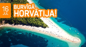 Burvīgā Horvātija! Zeme ar ideālu klimatu, nevainojamu ekoloģiju, tīru jūru un tirkīzsaļu ūdeni! 11 dienas!