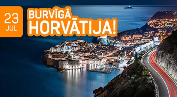 Burvīgā Horvātija! Zeme ar ideālu klimatu, nevainojamu ekoloģiju, tīru jūru un tirkīzsaļu ūdeni! 11 dienas!