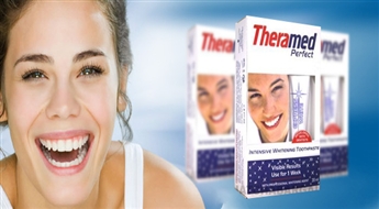 Отбеливающий комплект для зубов „Theramed” (20 мл) всего за 3.50 Ls! Красивая, ослепительная улыбка!