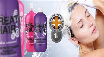 Claude Michel GREAT HAIR шампунь или кондиционер 1L со скидкой 50%! Блестящие, мягкие и здоровые волосы!
