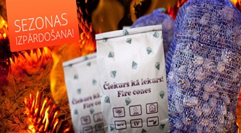 Čiekurs kā iekurs vai kā kurināmais ar atlaidi līdz 56%! Latvijā ražoti eko iekuri vai kamīna kurināmais no īstiem čiekuriem! Sasildies aukstajos ziemas vakaros!