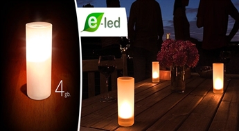 LED декоративные свечки (4 шт.) со скидкой 75%! Создай романтическое настроение себе и своему любимому человеку!