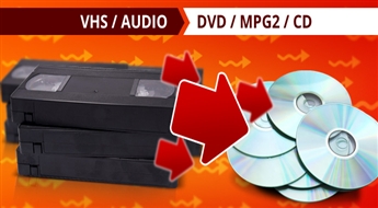 Оживи воспоминания! Перезапись старых аудио и видео кассет на форматы: DVD, mpg2 и CD всего за 2.99 Ls!