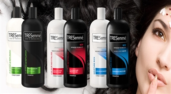 TRESemme комплект – шампунь и кондиционер (2x500 мл) – для сухих и испорченных волос, для всех типов волос всего за 5.00 Ls! Шампунь Nr.1  в Англии!