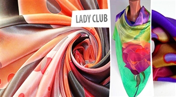 SUPER PIEDĀVĀJUMS! 55% atlaide ZĪDA LAKATA APGLEZNOŠANAS nodarbībai Lady Club +50% atlaide turpinot nodarbības!