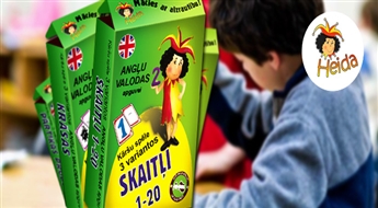 Veikals „HEIDA” piedāvā 6 dažādus kāršu spēļu komplektus HEIDA angļu valodas apguvei iesācējiem ar 50% atlaidi! Ražots Latvijā!