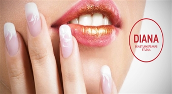 Маникюр с ультрастойким лаком Gelish в салоне DIANA со скидкой 54%!  Позаботься о своих ногтях!