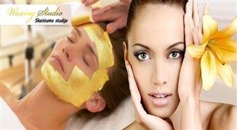 Эксклюзивная процедура – „Золотая маска” в салоне „Waxing Studio” всего за 14.50 Ls! Побалуй себя!