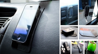 63% скидка на „anti-slip sticky pad”- коврик - держатель для мобильного телефона! Теперь Ваш телефон не будет "летать" по всему салону авто во время движения!