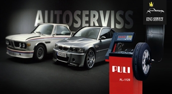 Riepu montāža + balansēšana, dāvanā - ritošās daļas pārbaude autoservisā „King Service” ar 62% atlaidi! Profesionāli, ātri un kvalitatīvi!