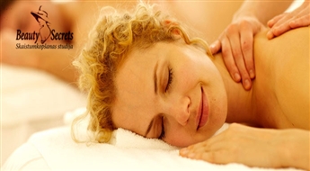 Массаж лица и шеи в салоне „Beauty Secrets” со скидкой 55%! Расслабься после тяжелого рабочего дня!