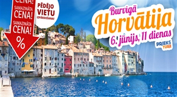 Burvīgā Horvātija! 11 neaizmirstamas dienas Adrijas jūras krastā! Ar iespēju ieraudzīt Melnkalni, Bosniju un Hercegovinu! Bez nakts pārbraucieniem!