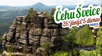 Čehu Šveices pasakainās dabas ainavas! Prāga - Drēzdene. 5 dienas. Visas naktis viesnīcās!