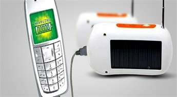 LED lukturis + lādētājs telefonam + FM radio, kas darbojas ar saules baterijām, tikai par 8.99 Ls!