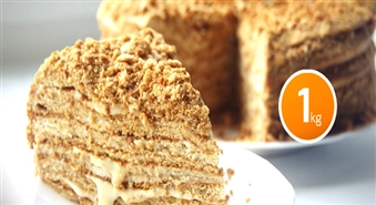 Какое торжество без вкусного, большого и красивого торта? Стейк – бар „Vīnoga” предлагает: свежеиспеченный медовый торт с банановым кремом (1 кг.) только за 4.00 Ls!