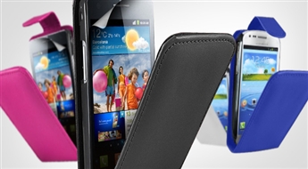 Mākslīgas ādas telefona maciņa komplekts Samsung Galaxy telefonam pēc Jūsu izvēles ar 50% atlaidi!