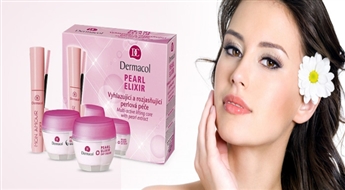 Набор косметики Dermacol: дневной крем Pearl Elixir + ночной крем Pearl Elixir всего за 3.50 Ls! В подарок получишь тушь для ресниц Mon Amour!