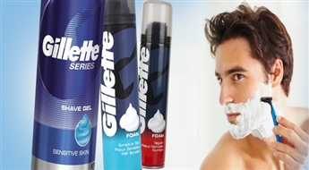 Gillette skūšanās putas vai gēls (200 ml) ar atlaidi līdz 43%! Īpaša aprūpe skūšanās laikā!
