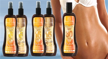 „SAULES STUDIJA” предлагает: Peau d’Or Sun care SPF6, SPF15 или SPF30 средство для загара (250 мл) со скидкой до 50%!