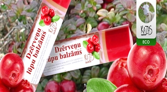 mmm...Kāda smarža! Dzērveņu lūpu balzāms ar 50% atlaidi! Veselīgas, smaržīgas lūpas!