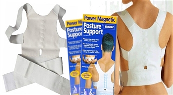 Vienmēr taisna mugura! Stājas korektors "Magnetic Support" tikai par 3.49 Ls!