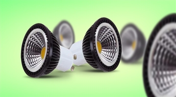LED COB spuldžu komplekts (4gab) tikai par 9.99 Ls! Jauna tipa LED tehnoloģija!