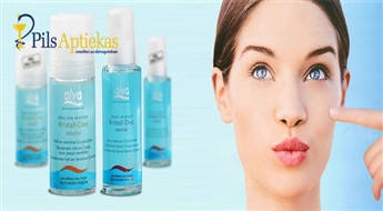 Alva dezodorants Crystal Sensitive Roll On (50ml) VAI Alva dezodorants Crystal Intensive spray (75ml) ar 50% atlaidi!