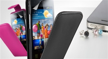 Aksesuāru komplekts iPhone vai Samsung viedtālruņiem: maciņš, ekrāna lupatiņa, ekrāna aizsargplēve un TouchPen zīmulis ar 50% atlaidi!