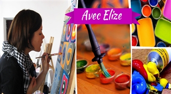 JAUNUMS! Glezniecības meistarklase divām personām mākslas galerijā „AVEC ELIZE” tikai par 12.50 Ls!