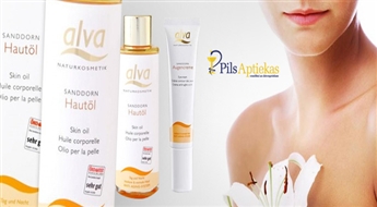 ALVA NATURKOSMETIK облепиховый крем вокруг глаз (15 мл) ИЛИ ALVA облепиховое масло для ухода за кожей (100 мл) на Ваш выбор со скидкой до 55%!