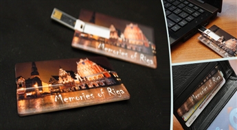 USB карта памяти (4 GB) с изображением города Риги всего за 6.00 Ls! Стильный и функциональный гаджет для твоего компьютера!