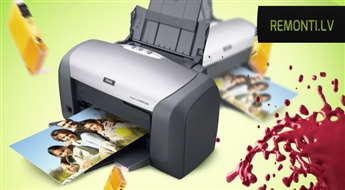 Melnās vai trīskrāsu tintes kārtridža uzpilde "Canon" vai "HP" printeriem tikai par 1.99 Ls!