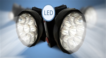 IZVĒLIES PIEMĒROTĀKO! LED galvas lukturis XING LI ar 12 LED gaismaņam!