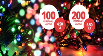 LED Рождественская гирлянда со 100 или 200 лампочками со скидкой 50%!