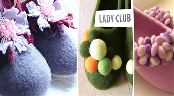50% СКИДКА на мастер-класс ВАЛЯНИЯ ОРИГИНАЛЬНЫХ ТАПОЧЕК в Lady Club! +50% скидка, продолжая занятия!