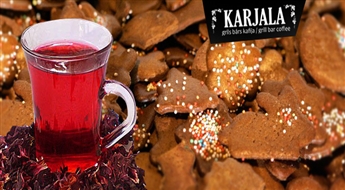 Бар в Старой Риге KARJALA: традиционный финский Рождественский безалкогольный горячий напиток GLOGS и имбирный пряник со скидкой 50%!
