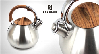 SAUBACH чайник со свистком (3.5 л) всего за 13.50 Ls! Горячие напитки за считанные минуты!