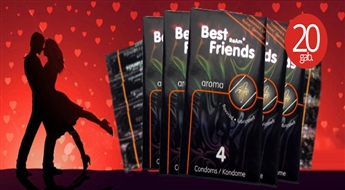 Atklājiet jaunu sajūtu pasauli ar kvalitatīviem prezervatīviem Ream (20 gab.) VAI lubrikantiem (100 ml) Best Friends! Mēs – par drošu seksu!