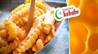JAUNUMS! Cheese&chips - Gardi frī kartupeļi ar bagātīgi pārklātu sieru + tēja no „Pakistānas kebaba” (HALAL) ar 50% atlaidi!