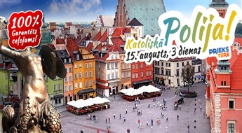 Katoliskā Polija tikai par € 65.00! Varšava – Čenstohova – Krakova – Velička. Slavenākās valsts baznīcas!