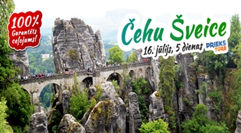 Čehu Šveices pasakainās dabas ainavas! Prāga – Čehu Šveice - Drēzdene. Visas naktis viesnīcās!