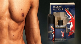 Playboy London dāvanu komplekts vīrietim tikai par 5.50Ls! Komplektā: Playboy London EDT 100ml vīriešu smaržas + 150ml dezodorants. Iepriecini savu vīrieti ar patīkamu dāvanu!