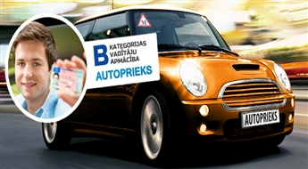 Īpašais piedāvājums! Autoskola „AUTO PRIEKS” kārtējo reizi iepriecina savus klientus! Apmācība autoskolā ar atlaidi līdz 93%! Piepildi savu sapni braukt ar automobili!